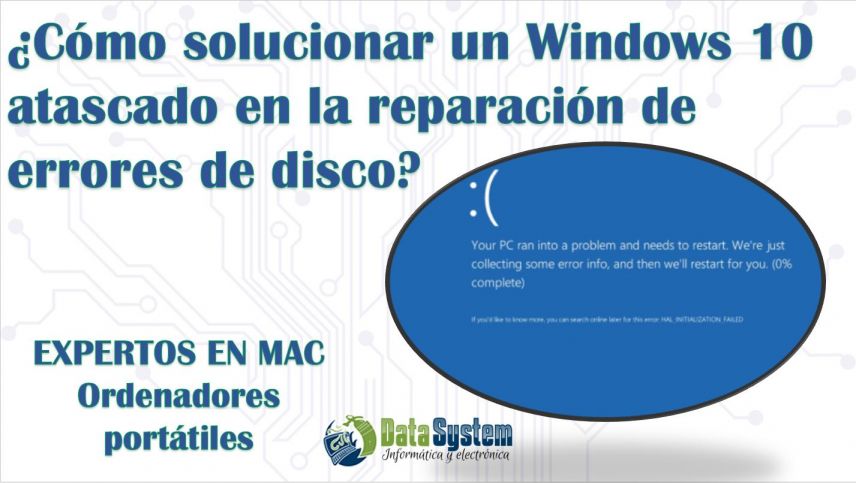 ¿Cómo solucionar un Windows 10 atascado en la reparación de errores de disco?